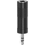 Hama 00205196 jack audio adaptateur [1x jack femelle 6. 35 mm - 1x jack mle 3. 5 mm] noir