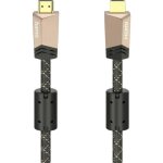 C�ble de raccordement hama hdmi fiche m�le hdmi - a, fiche m�le hdmi - a 1. 50 m marron 00205025 4k uhd ...