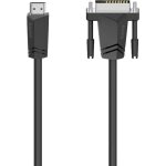 Cble adaptateur hama hdmi / dvi fiche mle hdmi - a, fiche mle dvi - d 18 + 1 ples 1. 50 m noir 00205018 ...