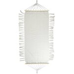 Hamac beige � franges terre inconnue 285 x 90 cm