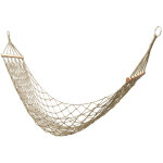 Hamac en corde de coton, filet �� suspendre, hamac pour int�rieur ou ext�rieur, hamac simple avec baton ...