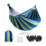 Hamac extérieur double coton jardin, hamac toile adapté pour porche, voyage, camping Hamac extérieur double coton jardin, hamac toile adapté pour porche, voyage, camping