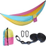 Hamac d'extérieur, hamac de voyage 300x200cm pour 2 personnes, hamac de camping en soie parachute 300kg ... Hamac d'extérieur, hamac de voyage 300x200cm pour 2 personnes, hamac de camping en soie parachute 300kg ...