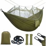 Hamac avec moustiquaire, 275x140cm double hamac ultra - l�ger de voyage camping, nylon de parachute, ...