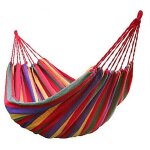 Hamac en toile de parachute portable coton hamac de jardin respirant portable de voyage camping pour ...