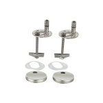 Hamberger sanitary - charnière wc haro c4302g inox - goujon basculant réglage glissière - take off Hamberger sanitary - charnière wc haro c4302g inox - goujon basculant réglage glissière - take off