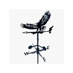 Girouette de toit graphique modèle aigle avec support universel Girouette de toit graphique modèle aigle avec support universel