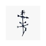 Girouette de toit style flche modle cupidon avec support universel