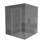 Desineo - 180 x 180 - hammam kit de construction cabine de douche à carreler avec générateur vapeur Desineo - 180 x 180 - hammam kit de construction cabine de douche à carreler avec générateur vapeur