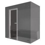 Desineo - 200 x 120 - hammam kit de construction cabine de douche hammam  carreler avec gnrateur vapeur ...