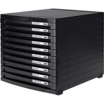 Han - contur 1510 - 13 caisson � tiroirs noir din a4, din b4, din c4 nombre de tiroirs: 10