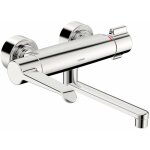 Hansa - clinica - mitigeur thermostatique de lavabo avec bec orientable, thermo cool, chrome 08805202 ...