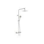 Hansa - unita mitigeur de douche  effet pluie, carr, chrom,