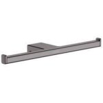 Hansgrohe - addstoris - porte - papier toilette double, chrome noir bross 41748340