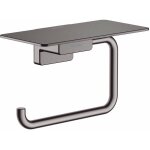 Hansgrohe - addstoris - porte - papier toilette avec tagre, chrome noir bross 41772340