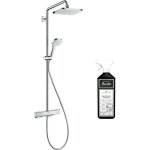 Hansgrohe - colonne de douche thermostatique croma e 280 ecosmart chrome + nettoyant briochin