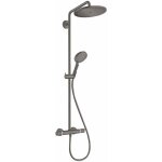 Hansgrohe - croma select s - set de douche showerpipe 280 avec thermostat, ecosmart, chrome noir bross� ...