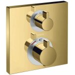 Hansgrohe - ecostat square - robinet thermostatique encastré avec 2 fonctions, aspect doré poli 15714990 ... Hansgrohe - ecostat square - robinet thermostatique encastré avec 2 fonctions, aspect doré poli 15714990 ...