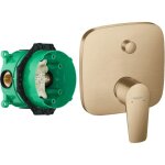 Hansgrohe - fa�ade talis e pour mitigeur bain douche encastr� bronze bross� avec corps encastr�