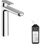 Hansgrohe - mitigeur lavabo vernis blend 190 avec tirette et vidage synthétique chromé + nettoyant briochin ... Hansgrohe - mitigeur lavabo vernis blend 190 avec tirette et vidage synthétique chromé + nettoyant briochin ...