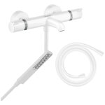 Hansgrohe - pack mitigeur bain douche thermostatique ecostat comfort + flexible isiflex + pommeau pulsify ...