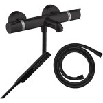 Hansgrohe - pack mitigeur bain douche thermostatique ecostat comfort + flexible isiflex + pommeau pulsify ...