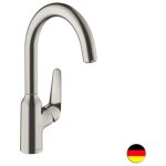 Hansgrohe - robinet de cuisine focus m42 220 aspect acier inox