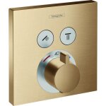 Hansgrohe shower select - robinet thermostatique encastr� avec 2 fonctions, bronze bross� 15763140