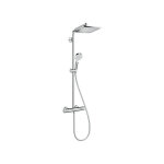 Hansgrohe ? colonne de douche thermostatique crometta e 240 ? douche de t�te 240mm ? jet rain ? longueur ...