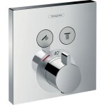 Hansgrohe - showerselect set de finition pour mitigeur thermostatique encastr avec 2 fonctions chrom ...