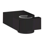 Hansgrohe - support mural pour douchette universel e, noir mat (28387670)