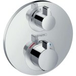 Hansgrohe - tablette de douche ecostat s thermostat, encastr�, 1