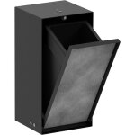 Hansgrohe - xtrastoris rock poubelle, encastre, porte carrelable,