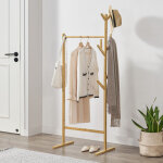 [en. casa] - penderie � v�tements avec 8 crochets nordreisa 65 x 40 x 170 cm