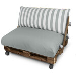 Coussin pour palette toldotex gris housse dossier angle 65x45x25 (ray) sans garnissage gris