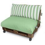 Happers - coussin pour palette toldotex vert si�ge 120x80x20 (uni) vert