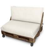 Happers - housse coussin palette d'ext�rieur dossier 120x45x25 sans garnissage �cru naylim mate