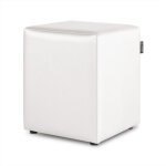 Happers - pouf cube similicuir blanc pack 2 unités blanc Happers - pouf cube similicuir blanc pack 2 unités blanc