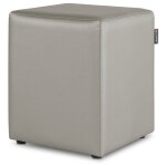 Happers - pouf cube similicuir gris clair 1 unité gris clair Happers - pouf cube similicuir gris clair 1 unité gris clair
