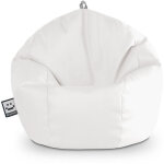 Happers - pouf enfant similicuir indoor blanc