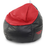 Happers - pouf gamer junior similicuir intérieur rouge rouge Happers - pouf gamer junior similicuir intérieur rouge rouge