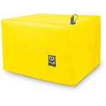 Happers - pouf lit confort jaune unique jaune