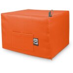 Happers - pouf lit confort orange unique orange