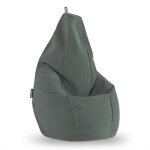 Happers - pouf poire aquaclean carab gris xl gris