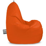 Happers - pouf poire relax similicuir indoor orange xl