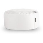 Happers - pouf rond similicuir indoor blanc Happers - pouf rond similicuir indoor blanc