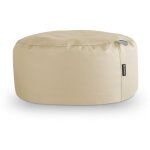 Happers - pouf rond similicuir indoor cru