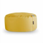 Happers - pouf rond similicuir indoor moutarde