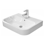 Duravit - happy d. 2 - vasque  poser, 60x46 cm, avec un trou pour robinetterie, blanc alpin 2315600000 ...