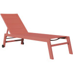Happy garden - bain de soleil barbados en textilne terracotta - aluminium terracotta